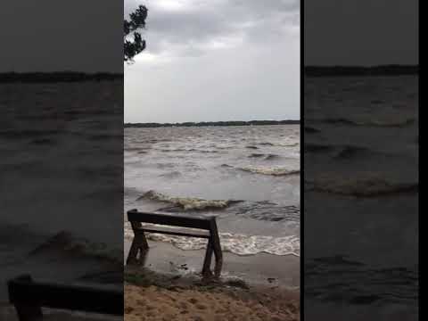 The wind gets fierce off the lake.