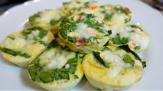 HOW TO MAKE EGG WHITE BITES | High protein breakfast & good for weight loss ❤️