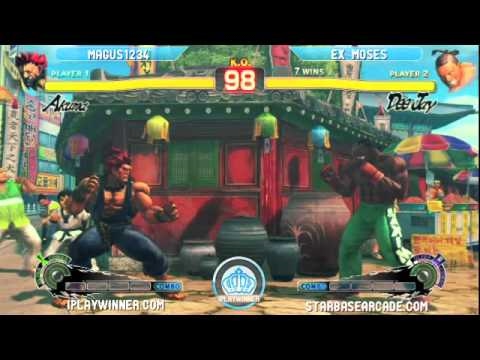 VDON (AK) & MAGUS1234 (CH) vs EX MOSES (DJ) - Starbase Arcade SSF4 2v2 - NORCAL