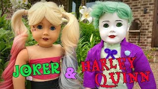 Making Harley Quinn and Joker Inspired American Girl Dolls!