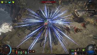 POE 3.23 Kinetic Bolt of Fragmentation with Return is Amazing