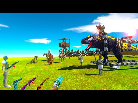 FPS AVATAR Saving CARNIVORE DINOSAURS - Animal Revolt Battle Simulator