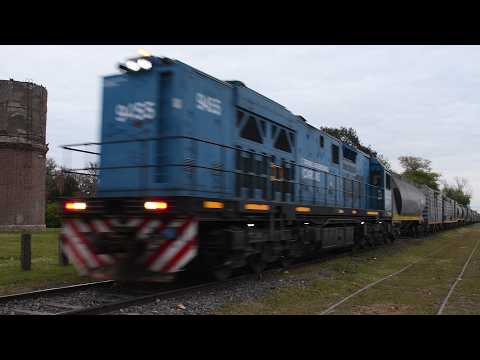 [4K] Tren cargado de Trenes Argentinos Cargas con la CRRC CDD-3A1 9455 pasando por Marcos Juárez!!!!