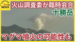 マグマ噴火の可能性も　十勝岳警戒レベル引きあげで政府の火山調査委が臨時の会合　今後の地震活動を注視