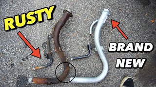 Replacing the Fuel Fill Pipe on a Subaru