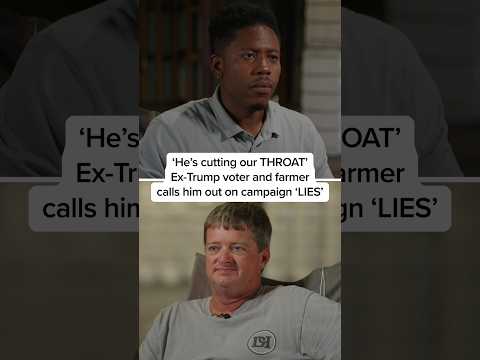 He's cutting our THROAT' Ex-Trump voter and farmer calls him out on campaign 'LIES'