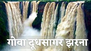 preview picture of video 'Goa Dudhsagar Waterfalls in Full Glory during Monsoon *HD*'