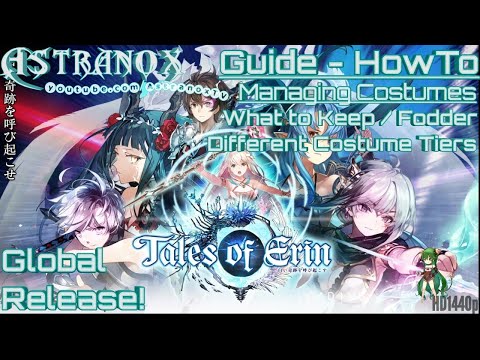 TALES OF ERIN Costume Management Guide - HowTo Manage Costumes - Costume Tiers - Tips & Tricks