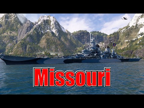 Meet The Missouri! Tier 7 US Battleship (World of Warships Legends Xbox Series X )4k