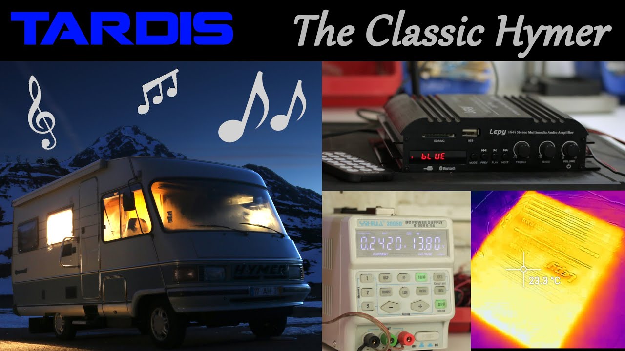 Lounge and Cabin Speaker Separation | Classic Hymer B534 Motorhome | Lepy LP-269 S Amplifier.