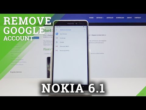 NOKIA 6.1 How to Add and Remove Google Account