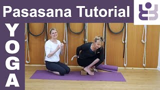 Pasasana - Noose Pose. 10 minute Iyengar Yoga Tutorial for Intermediate and Advanced