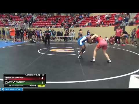 127 Lbs Quarterfinal - Hannah Lupton, OK Vs Makayla Murray, MO F143