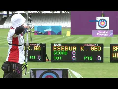 Kristine Esebua v Fang Yuting – recurve women’s 2nd round | London 2012 Olympic Test Event
