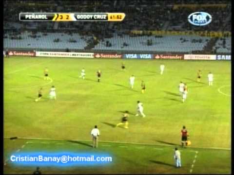 Peñarol 4 Godoy Cruz 2 Copa Libertadores 2012 Los goles (19/4/2012)
