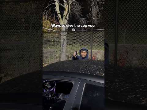 giving your license to cops 101 #trending #funny #viralvideo #cars #shorts #trending #relatable