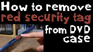 Removing Security Tag from DVD Box