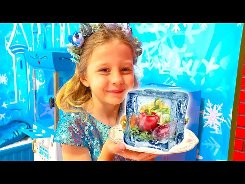 Nastya and Hot vs Cold Challenge with Dad. Funny Stories for kids