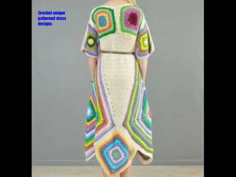 Crochet Granny long dress | Crochet coat style dress