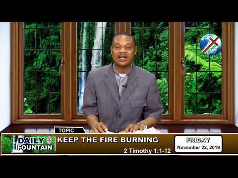 DAILY FOUNTAIN OF NOVEMBER 22, 2019  - VEN. PARADISE O. ONORIOSE