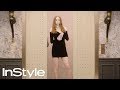 Karen Gillan in the Golden Globes Elevator