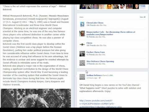 Chess World.net: "Chess is the Art which expresses the science of logic" - Mikhail Botvinnik