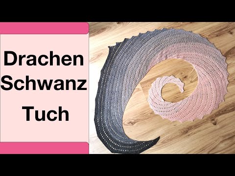 Knitting a dragon tail shawl | Dragon tail scarf