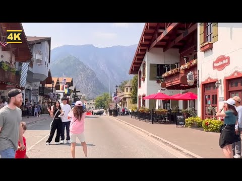 [4K HDR] Leavenworth Walkthrough  - USA Travel Video