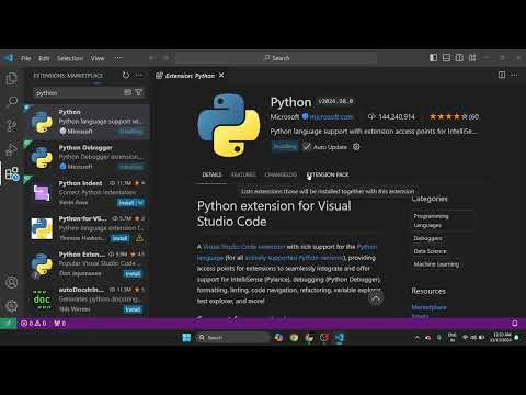 Python Setup Vscode In Telugu