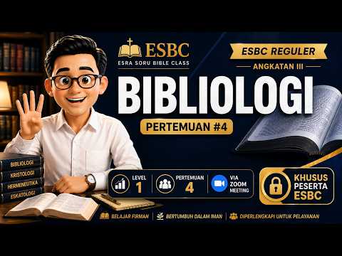 ESBC ANGKATAN  III - BIBIOLOGI - LEVEL #1 (PERTEMUAN 4)