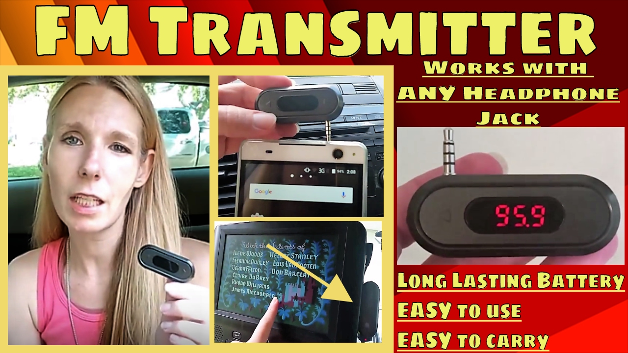 🔊FM Transmitter Use with Phone 📱 DVD Player & MORE! Watch Movies, Podcasts, Talk Hands Free & MORE