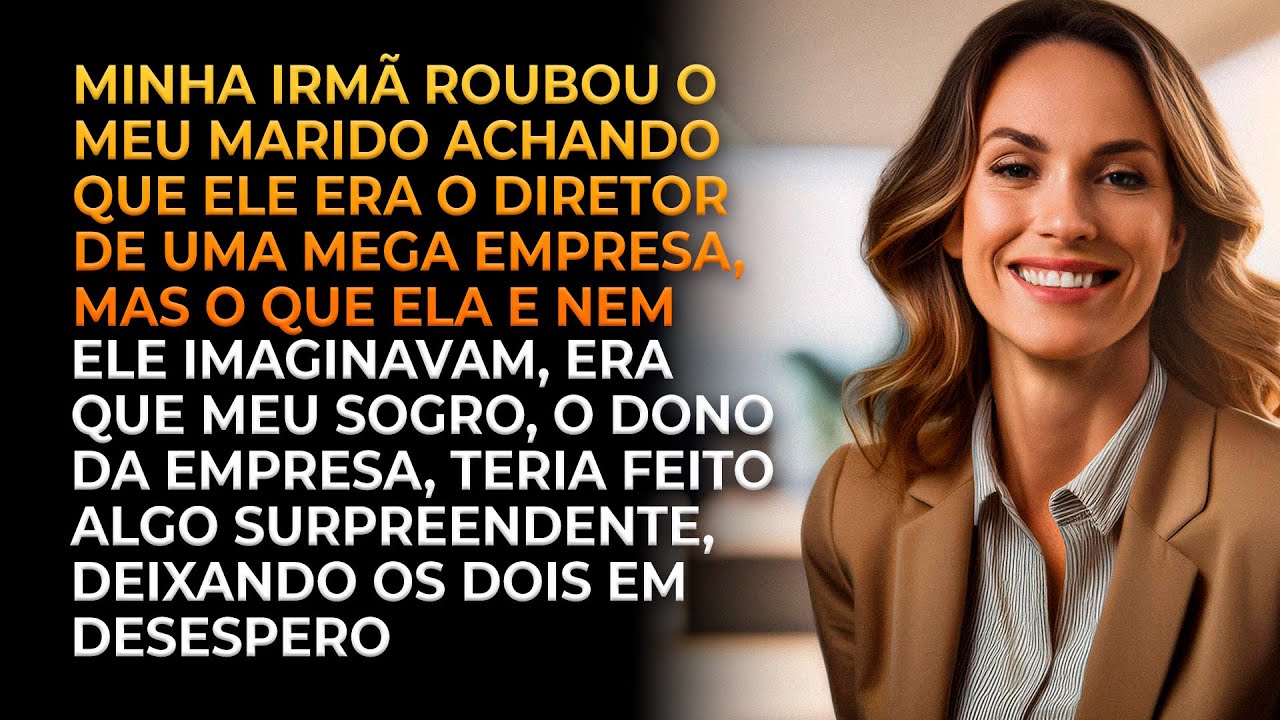 Minha irmã roubou meu marido achando que ele era diretor da empresa, no final, eu ri dos dois
