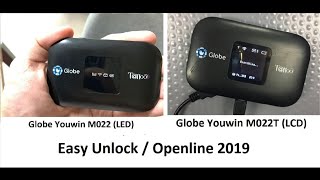 Youwin M022 & M022T Easy Unlock 2019 (Globe Pocket Wifi)