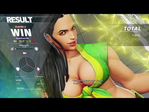 STREET FIGHTER V: uP| V2 (Laura) vs Sneery Space (Necalli)