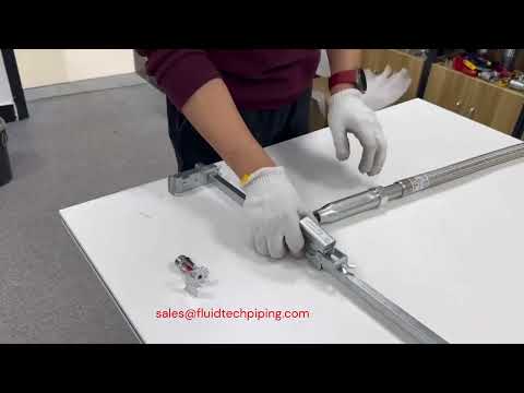 Flexible  fire sprinkler installation