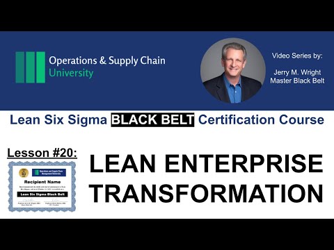 Leading Lean Six Sigma Transformation at the Enterprise Level