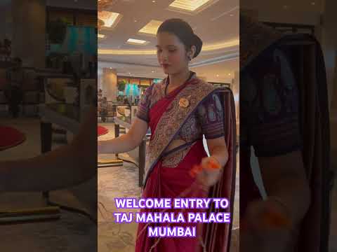 WELCOME ENTRY TO TAJ MAHAL PALACE HOTEL MUMBAI #india #travel #tajmahal #mumbai #colaba #travelvlog