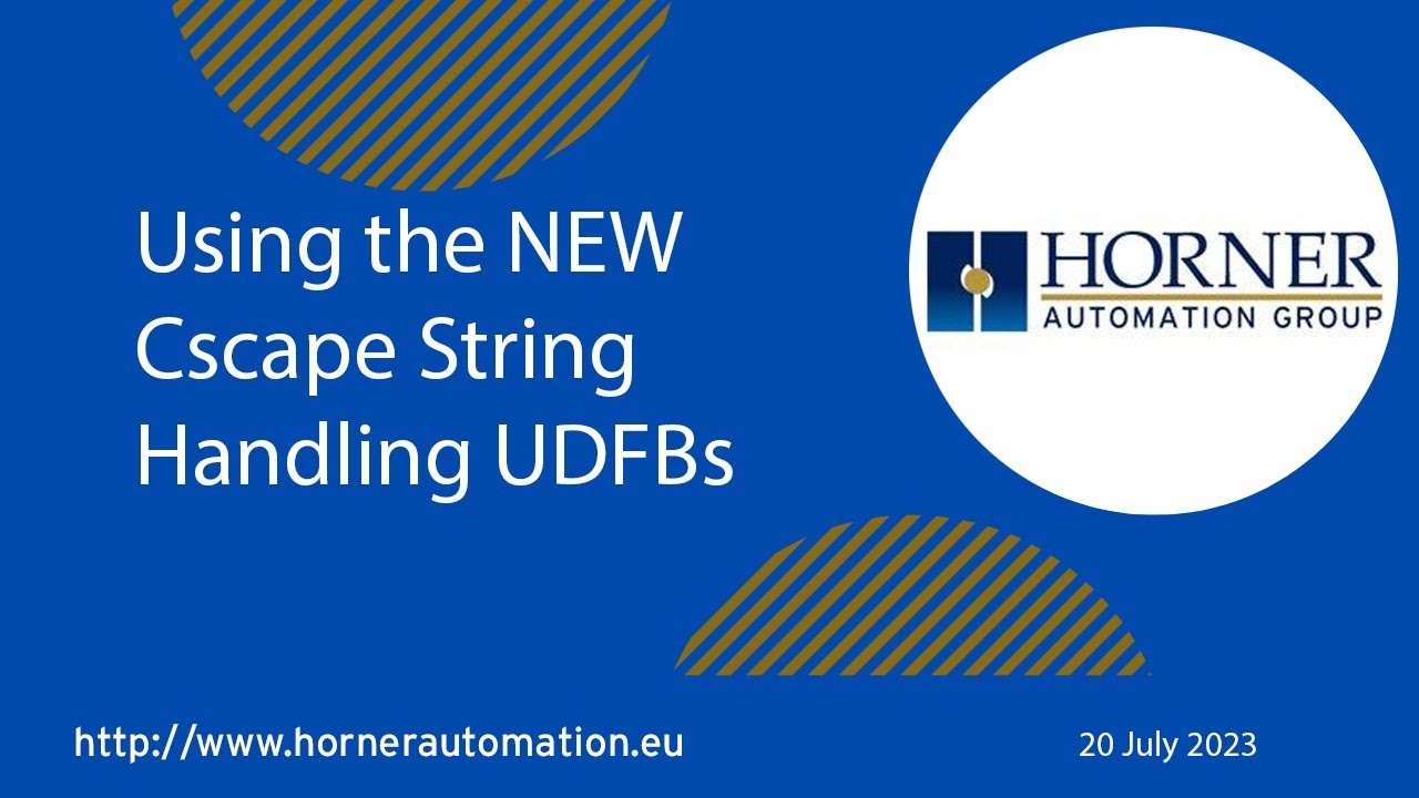 Using the NEW Cscape String Handling UDFBs