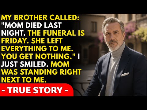My Brother Called: "Mom Died Last Night. I Inherited Everything. You Get Nothing." Then I Smiled...