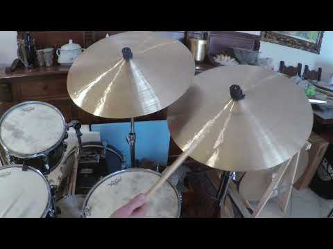 20" hfb 1992g med-thin jazz ride and 20" hfb 1830g thin jazz ride - BOURGIS HANDMADE CYMBALS