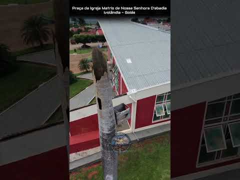 IVOLÂNDIA GOIÁS, PROJETO VISÃO AÉREA - PRAÇA DA IGREJA MATRIZ DE NOSSA SENHORA D'ABADIA.