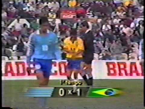 Uruguai 1x1 Brasil Eliminatórias 1993 Globo