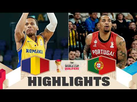 Romania 🇷🇴 v Portugal 🇵🇹 | Highlights | FIBA Basketball World Cup 2027 European Qualifiers