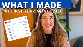 How Much I Made on YouTube in My First Year Monetized | 2024 YouTube Income Breakdown