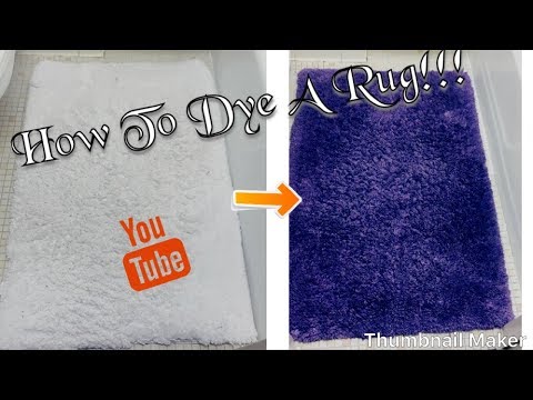 YouTube video about: How to dye a bathroom rug?