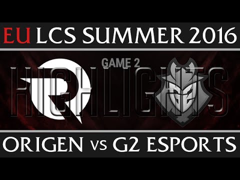 Origen vs G2 Esports Game 2 Highlights - EU LCS Week 1 Summer 2016 - OG vs G2 G2