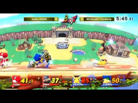 2GGT: ESAM Saga - ZeRo/ESAM (Red) Vs. NCJacobT/ViceGrip (Blue) Winners Side - Smash Wii U