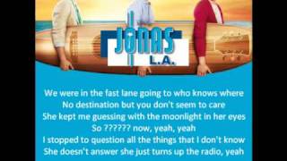 Jonas Brothers - Drive (Lyrics)