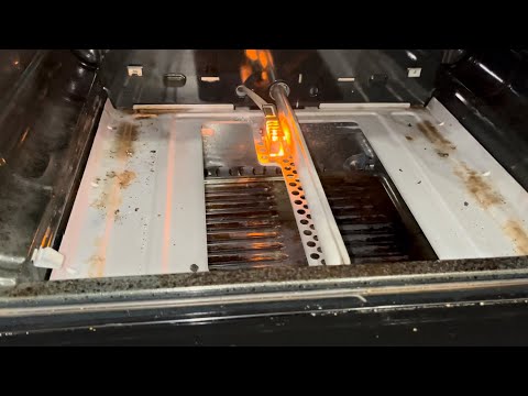 Repairing a Whirlpool oven by replacing the igniter.