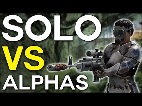 Solo Defending my Spider Cave against an Alpha Tribe in ARK...